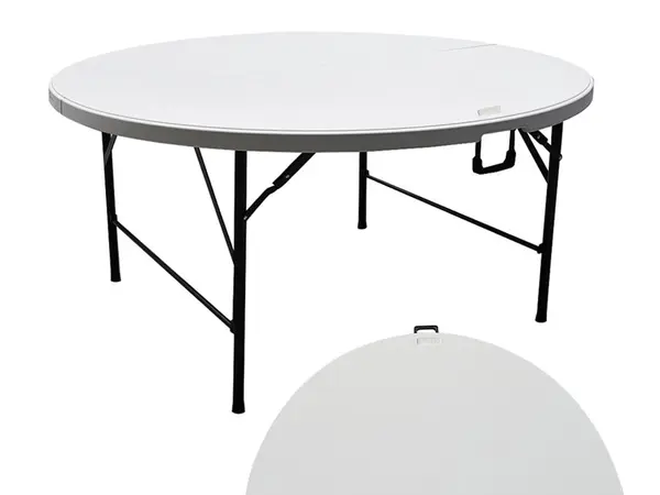 Table ronde 150 cm pour 8 convives, location à Nantes